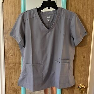 Light Gray Medcouture Scrub Top
